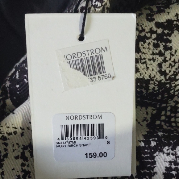 Something Navy Trench Coat Black and White Small - Picture 6 of 8